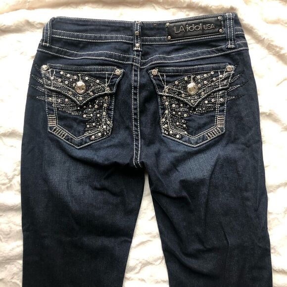 L.A. Idol Angel Wings Flap Pocket Pockets Capri - Women’s 7 - Picture 4 of 9